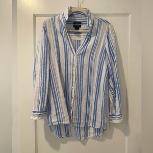 Classic Striped Button-Down Shirt